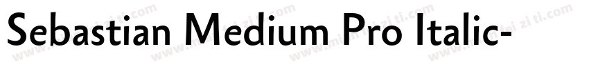 Sebastian Medium Pro Italic字体转换